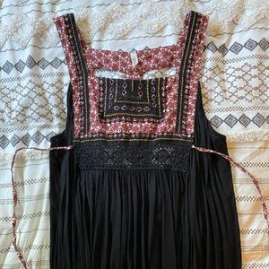 Free people dress with embroidery detailing